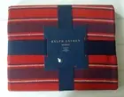 NEW Ralph Lauren MURRAY Throw Blanket Plaid Red Blue 54 x 72" Made India Luxury