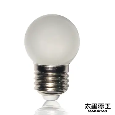 觀自在 LED磨砂燈泡 E27 0.5W 琥珀光