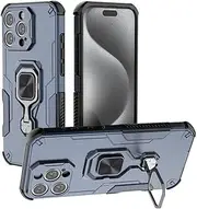 Shockproof Military-Grade Protection Drop Protective Case Compatible with iPhone 16 Pro Max 6.9inch Case With Built-in Ring Kickstand,Shockproof Slim Soft Edge Shell,Anti-Slip and Drop-Proof Protectiv