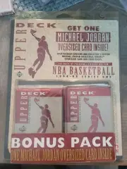 1994-95 Upper Deck Series 1 Michael Jordan Bonus Packs + Jordan Oversized Card
