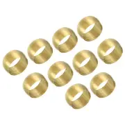 25Pack 10mm Tube OD Brass Compression Sleeves Ferrules Brass Ferrule Fittings