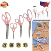 JubileeYarn Titanium Softgrip Scissors Set - 4pc Pink for Crafting and Sewing