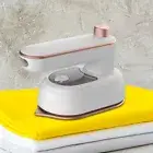 UK Plug Steam Iron Mini Garment Steamer for Home Travel Use (White)