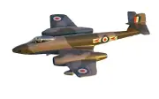 Gloster Meteor F.8/FR.9 Fighter Aircraft 2 Schemes 1/72 Level 2 Model Kit Airfix