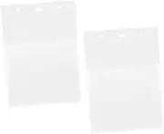 COOPHYA 2pcs Wall Mounted File Holder Transparent Document Organizer for Office Versatile Magazine and Poster Storage Easy to Install Hanging Folder for Space Saving Organization