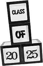 KOMBIUDA 1 Set Boxes Graduation Party Decorations Graduate Decor Graduation Party Favors Graduation Party Table Topper Class of 2025 Balloon Boxes Graduation Boxes Black Paper