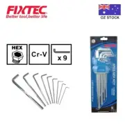 9pc Hex Key Set Hand Tools Cr-V L-Type Allen Keys Automotive Car Bike Workshop
