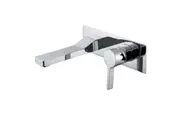 VALE Brighton Wall Mounted Single Lever Mixer and Spout - Chrome
