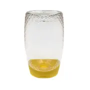 100 x 500g Plastic Honey Squeeze Bottle Containers Honeycomb Bottles Yellow Lid