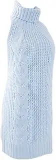 [Abuyall] Women Sexy Turtleneck Backless Anime Cosplay Sweater Knit Jumper Vest