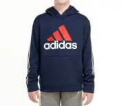 adidas Boy's (Kids) Navy Essential Fleece Hoodie (AA7834) Sizes L/XL