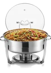 Chafing Dish for Buffet Set, by Kook Lid 4.5 Qt.GDB2