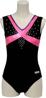 [Sasaki] AMZ-7716G Women's Rhythmic Gymnastics Leotard Black (B) GJO