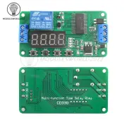 DC 12V Multifunction PLC Self-lock Delay Relay Cycle Timer Module Switch Control
