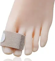 10 Pieces Broken Toe Wraps Toe Splint Straightener Brace for Hammer Toe Overlapping Toes and Correct Bent Toes,Fabric Toe Cushioned Bandages Toe Separators (L)