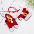 3 Set Cutlery Decoration Convenient Reusable Dinner Table Christmas Cutlery Bag