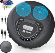 Portable CD Player with Speakers Bluetooth Headphone Jack SD Card AUX