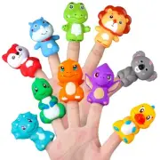 Rubber Animal Bath Finger Puppets for Toddlers, Finger Puppets for Easter Bas...