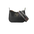Prada Vitello Phenix Shoulder Bag Black