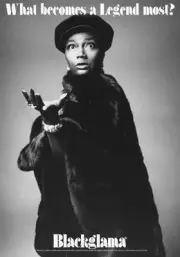 Vintage BLACKGLAMA Print Ad with PEARL BAILEY - Proof - Mint Condition