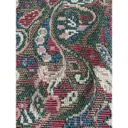 Vtg Tapestry Upholstery Fabric Persian Floral Brocade Texture Paisley Swirl BTY
