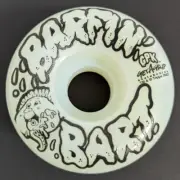NEW Garbage Pail Kids Get A Grip S4 BARFIN BART Black Ink GLOWS Skateboard Wheel