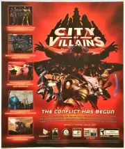 Vintage Print Ad 2005 City Of Villains PC MMORPG Original Promo Poster Art