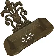 WOONEKY Vintage Metal Soap Holder Draining Soap Dish for Bathroom Kitchen Hotel with Hollow Bottom Design for Easy Drainage Versatile Stylish Storage