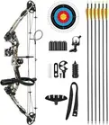 20-55lbs Compound Bow Arrow Set Archery Hunting Target Shooting Right Hand 6 ...