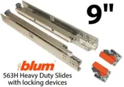 Blum 563H2290B10 Tandem 9 inch Full Extension Soft Close Undermount Drawer Slide