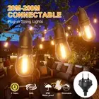 20M-200M Connectable LED Festoon String Lights Xmas Wedding Party Patio Dimmable