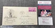 1955 FDC Hand Signed C.E Wilson Robert Stevens C S Thomas H E Talbot JSA/COA