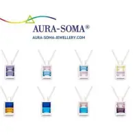 在飛比找蝦皮購物優惠-AURA-SOMA水晶寶石項鍊JEWELLERY純銀吊墜