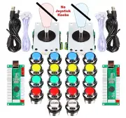New Lot Video Arcade Buttons Blue Red Yellow Green Coin / Joy stick hardware
