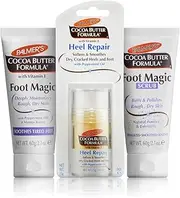 Palmer's Cocoa Butter Foot Care Set | Foot Magic Cream | Heel Repair Stick | Foot Magic Scrub