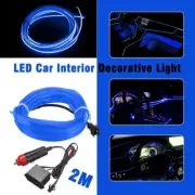 2M Auto Car Interior Atmosphere Wire Strip Light LED Decor Lamp Accessories EAK (for: Volkswagen)