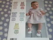 SIMPLICITY 8346 BABIES DRESS & PANTIES WITH VARIATIONS PATTERN-UNCUT--7-24 LBS