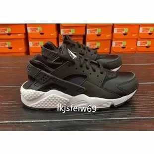 全新真品 Nike Wmns Air Huarache Run 忍者 武士鞋 634835-006 黑白 女  慢跑鞋