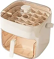 Ice Tray | Press Ice Box Ice Cubes Bucket,Food-Grade Iced Bucket with Lid Easy Release Kitchen Gadgets for Coffee, Drinks & Freezer