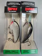 2-Rapala Tiny 7 OG Series, Silver 2-1/4" 5/16 oz (S) BR35