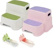 2 Step Stool for Kids Anti-Slip Toddler Step Stool Toilet Potty Training Stool