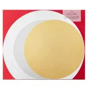 NE Mino Washi Half-moon tray paper Hare to Ke Maru 2 half-moons, 1 gold circle,