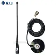 RFI CD34-71-00 4 dBi UHF CB 477MHz ANTENNA & AXIS MAG-BASE 4.5M CABLE & PLUG