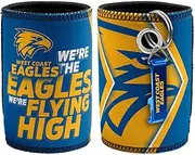 West Coast Eagles AFL Footy Stubby Holder Can Cooler with Bottle Opener