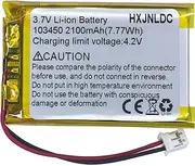 DC 3.7V 2100mAh 103450 Rechargeable Lithium ion Polymer Battery Replacement for PS4 Controller CUH-ZCT1 Series ，DIY 3.7-5V Electronic Product, Mobile Energy Storage Power Supply