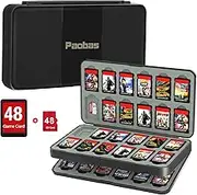 Paobas 48 Slot Game Card Case for Nintendo Switch Game Cards and Mirco SD Memory Cards, Portable Switch Lite/OLED Game Memory Card Storage Holder