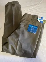 Dockers Lincoln Pant Men's Size 36x30 Pleated Cuffed Relaxed Fit Gray