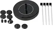 Outdoor Water Feature 1.2W Fountain Pump Solar Fountain Pump Solar Powered Water Fountain For Bird Bath Garden Pond Pool Outdoor Fountain Supplies(16cm 2.5w)