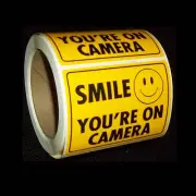WHOLESALE 100 SECURITY VIDEO SURVEILLANCE CCTV SPY CAMERAS WARNING STICKERS