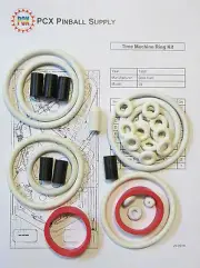 1988 Data East Time Machine Pinball Machine Rubber Ring Kit - Includes Sleeves!